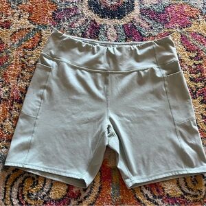 Women's Light Blue Biker Shorts